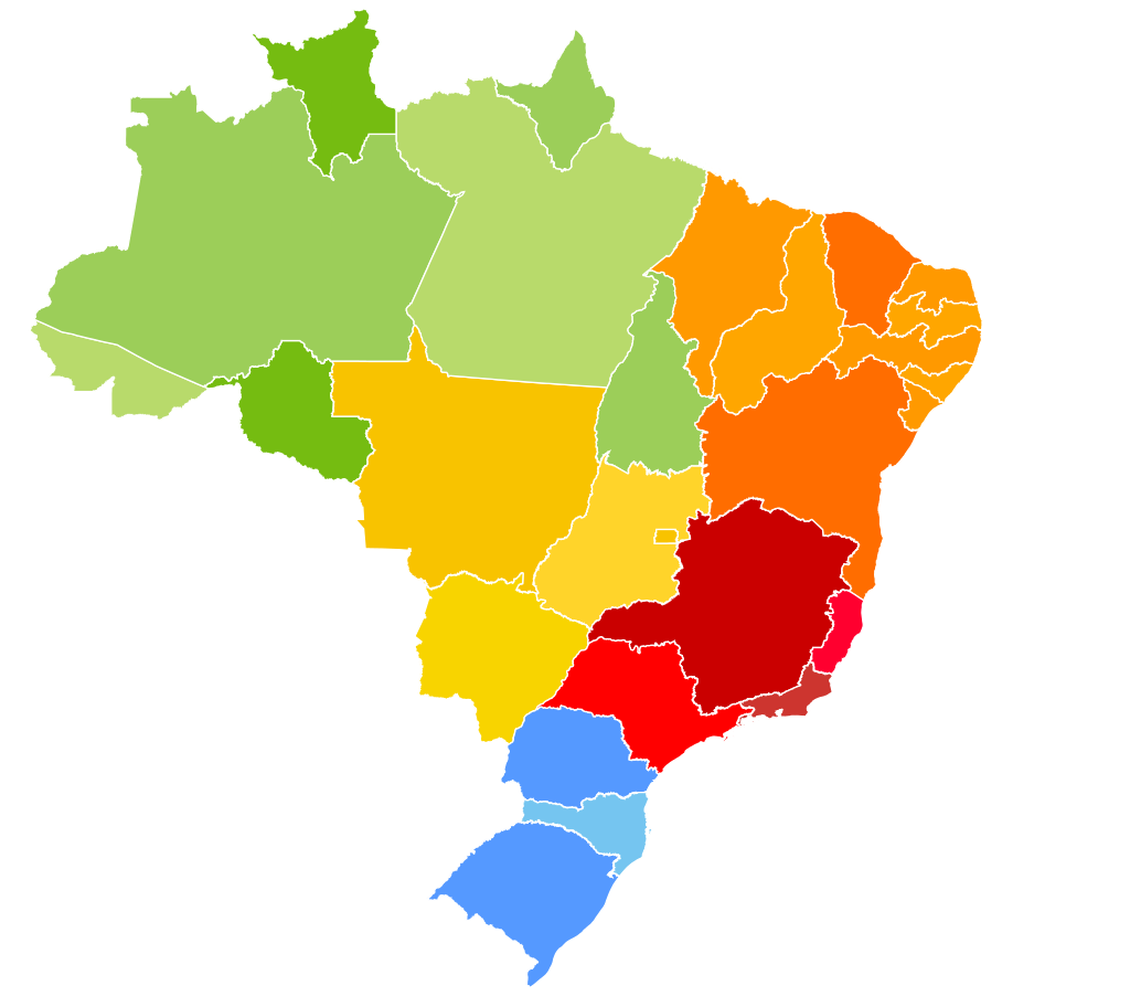 Mappa del Brasile